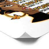 アフリカやる気を起こさせる系アメリカ人の聖句 ポスター (角)