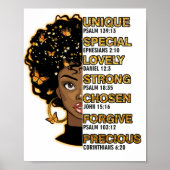 アフリカやる気を起こさせる系アメリカ人の聖句 ポスター (正面)