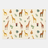 アフリカをテーマにしたキリン ラッピングペーパーシート (正面3)
