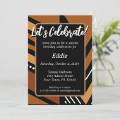 アフリカを中心にカスタマイズ可能な招待状 招待状 (スタンド正面)