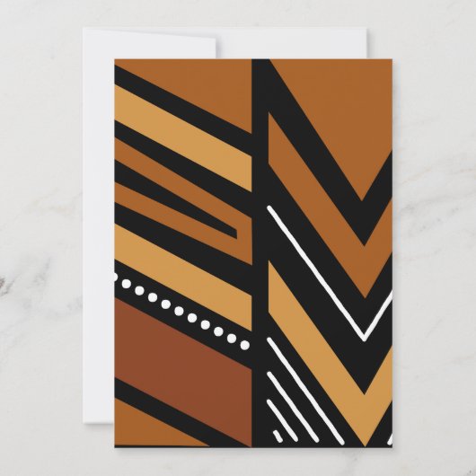 アフリカを中心にカスタマイズ可能な招待状 招待状 (裏面)