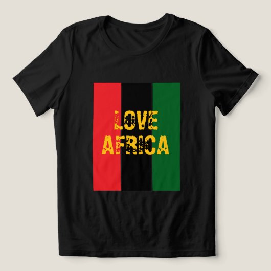 アフリカを愛するTシャツ トライブレンドTシャツ (デザイン正面)