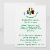 アフリカアイリッシュアメリカンシャムロックファミリー懇親会 招待状 (正面/裏面)