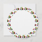 アフリカアイルランドUSAシャームロックパーソナライズされた誕生日 招待状 (裏面)