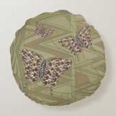 アフリカアゲハチョウ円枕 ラウンドクッション (裏面)