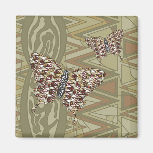 アフリカアゲハチョウ磁石 マグネット (正面)