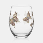 アフリカアゲハチョウ ステムなしワイングラス (右)