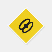 アフリカアディンクラ スタンダードカクテルナプキン (角)