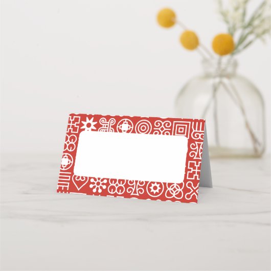 アフリカアディンクラ プレイスカード (正面)