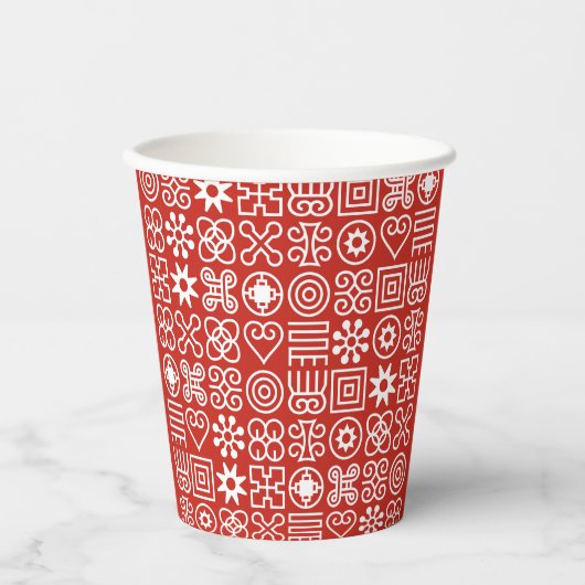 アフリカアディンクラ 紙コップ (正面)