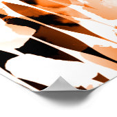 アフリカアニマルプリント。ヴィンテージ自然パターンBl ポスター (角)