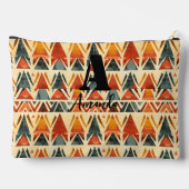 アフリカアムハラエチオピア幾何学的エスニックパターン1 アクセサリーポーチ (裏面)