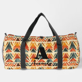 アフリカアムハラエチオピア幾何学的エスニックパターン1 ダッフルバッグ (裏面)