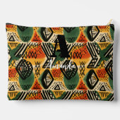 アフリカアムハラエチオピア幾何学的エスニックパターン2 アクセサリーポーチ (裏面)