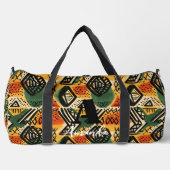 アフリカアムハラエチオピア幾何学的エスニックパターン2 ダッフルバッグ (正面)