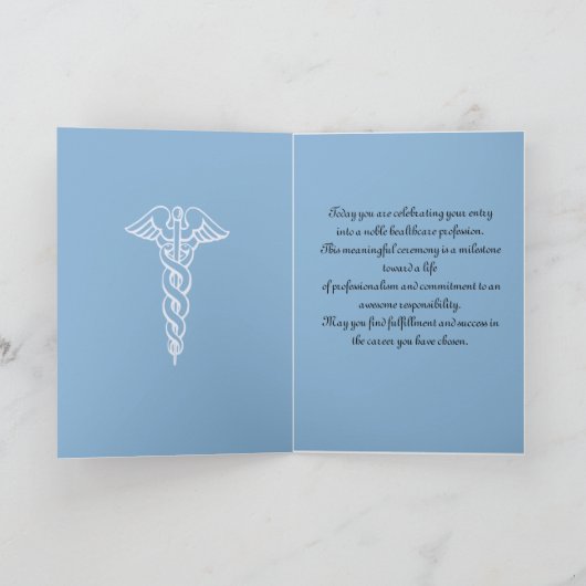 アフリカアメリカのお祝いの白衣の儀式 カード (内部)