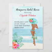 アフリカアメリカンハネムーンブライダルシャワー 招待状 (正面)