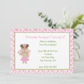 アフリカアメリカンプリンセスフェアリー招待状 招待状 (スタンド正面)