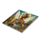 アフリカアンジェル女神ファンタジーアート タイル (側面)