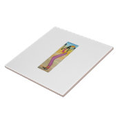 アフリカアートかわいい&スタイリッシュガール タイル (側面)