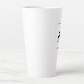 アフリカアートキュートシルエットダンサー カフェラテマグ (正面)