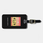 アフリカアートサンセットブレイクダンスラゲッジタグ ラゲッジタグ (正面横)