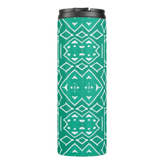 アフリカアートスケッチ。部族プリント。イカットシェブロンCL タンブラー (裏面)