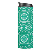 アフリカアートスケッチ。部族プリント。イカットシェブロンCL タンブラー (回転右)