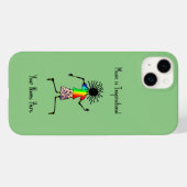 アフリカアートパーソナライズされたハッピーダンス Case-Mate iPhoneケース (裏面 (横))