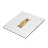 アフリカアート水の色のダ素晴らしンス タイル (側面)