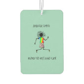 アフリカアート素晴らしロックスターダンサー カーエアーフレッシュナー (裏面)