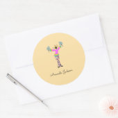 アフリカアート素晴らし、レディiPhone / iPadケース ラウンドシール (封筒)