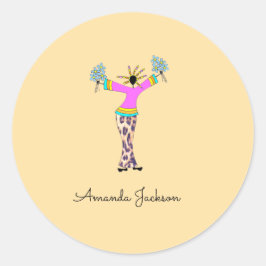 アフリカアート素晴らし、レディiPhone / iPadケース ラウンドシール