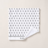 アフリカアート、可愛いダン感動的サー バスタオルセット (ウォッシュタオル)