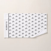 アフリカアート、可愛いダン感動的サー バスタオルセット (ハンドタオル)