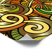 アフリカイラストレーションアートポスター ポスター (角)