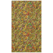 アフリカイラストレーションラージテーブルクロス テーブルクロス (正面)