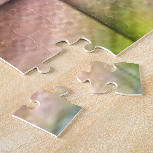 アフリカインスパイアアートプリント – 幾何学織デザイン ジグソーパズル (側面)