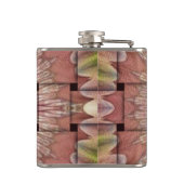 アフリカインスパイアアートプリント – 幾何学織デザイン フラスク (裏面)