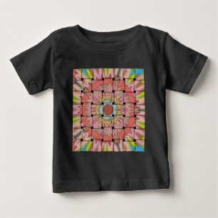 アフリカインスパイアアートプリント – 幾何学織デザイン ベビーTシャツ