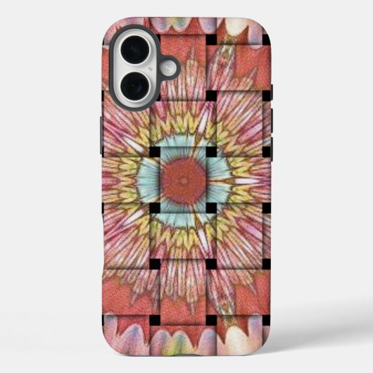 アフリカインスパイアアートプリント – 幾何学織デザイン Case-Mate iPhoneケース (裏面)