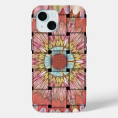 アフリカインスパイアアートプリント – 幾何学織デザイン Case-Mate iPhoneケース (裏面)