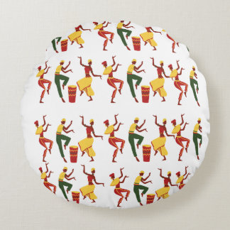 アフリカインスパイアプーフ ラウンドクッション