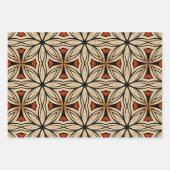 アフリカインスパイア民族パターンNo1 ラッピングペーパーシート (正面2)