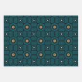 アフリカインスパイア民族パターンNo5 ラッピングペーパーシート (正面)