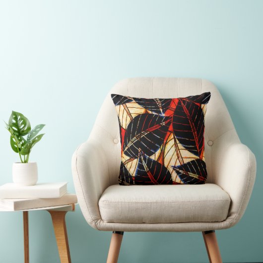 アフリカインスパイア織はっきりした物のトロピ葉カル クッション (椅子)