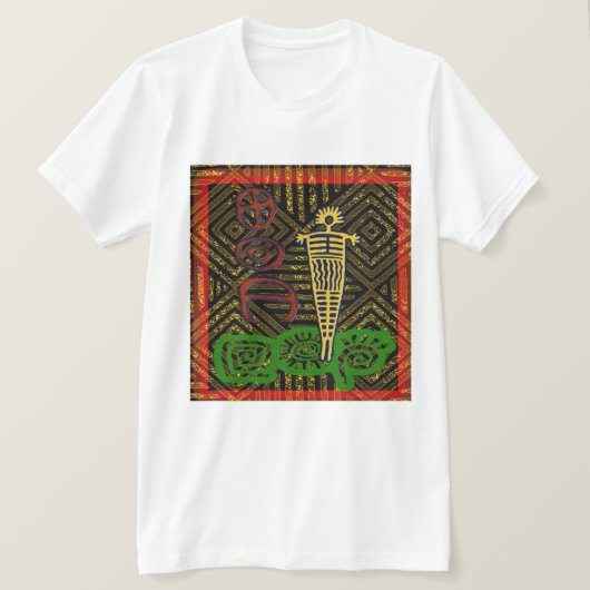 アフリカインスパイア Tシャツ (デザイン正面)