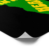 アフリカインマイハートカッコいいデザイン ポスター (角)