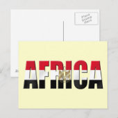 アフリカエジプト国旗のロゴのイーグルのエンブレムギフト ポストカード (正面/裏面)