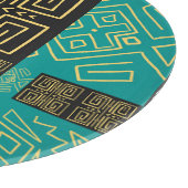 アフリカエレガントの部族の幾何学的パターン カッティングボード (角)